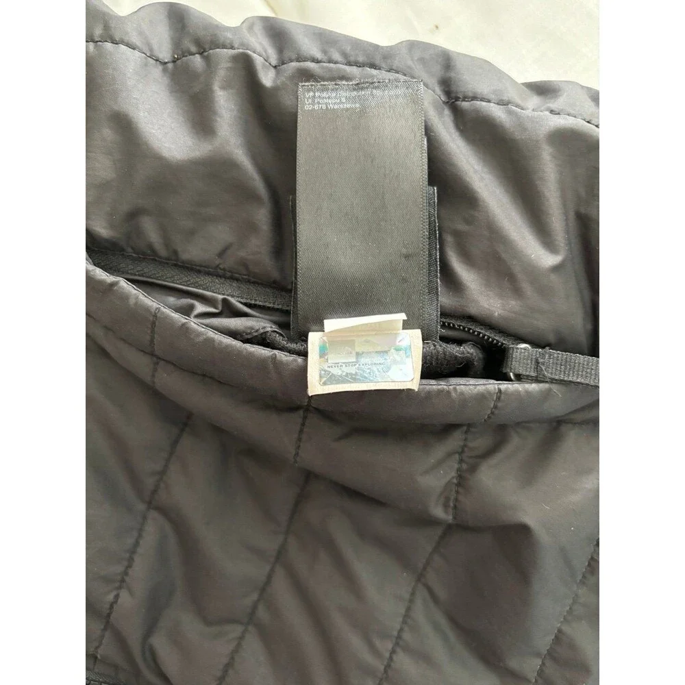 The North Face Reversible Puffer Plush Fleece Jacket Girls Size L 14/16 Black